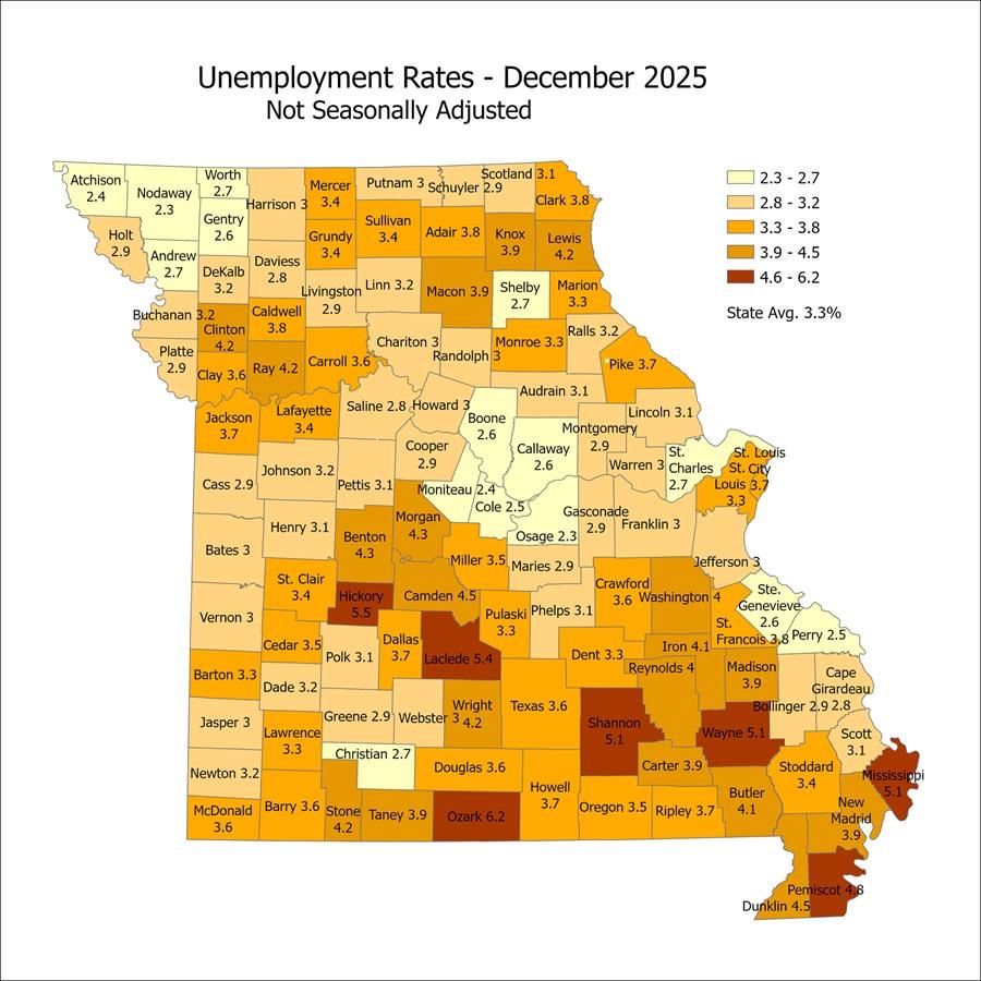 Unemployment Rates Map JPG image